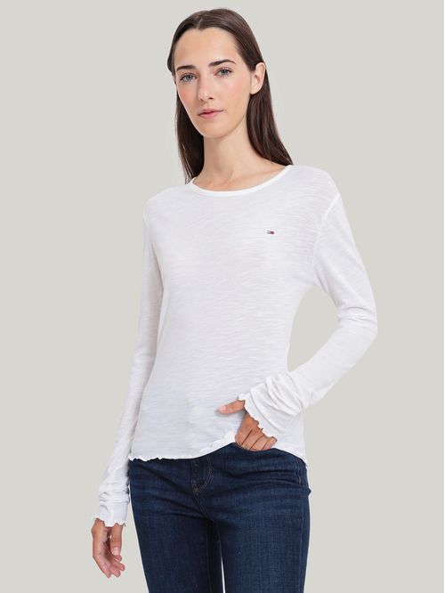 Polera Slub Soft Con Logo