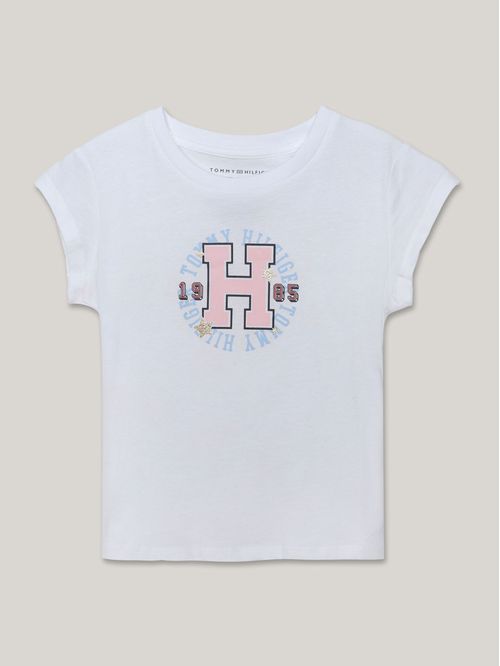 Polera De Niña Con Logo Grande