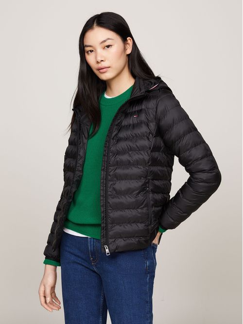 Parka Acolchada Con Logo Bordado