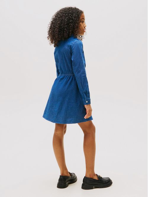 Vestido Denim Con Logo