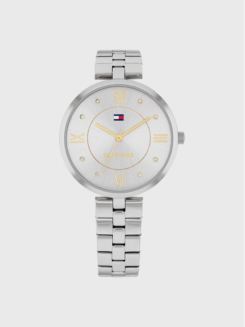 Reloj Ella Con Esfera Plateada - TALLA:Talla única