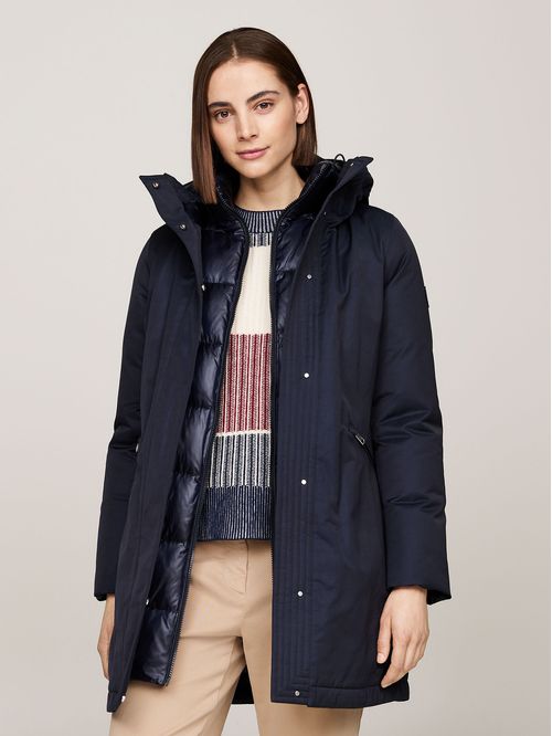 Parka Acolchada Con Gorro