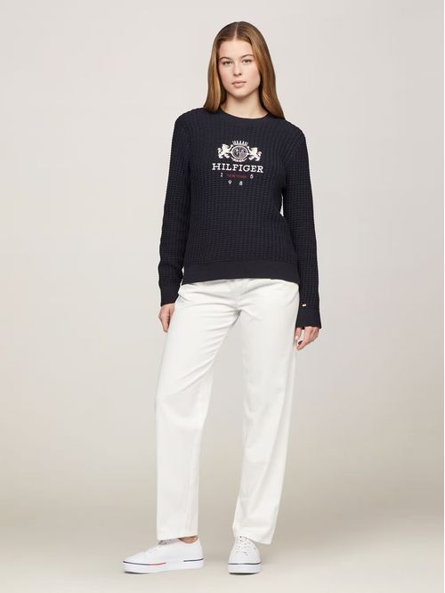 Sweater Con Logo Varsity Crest