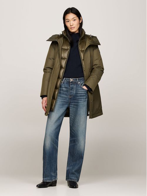Parka Acolchada Con Gorro