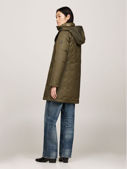 Parka Acolchada Con Gorro