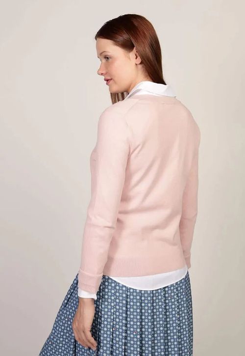 Sweater Solid V-Neck