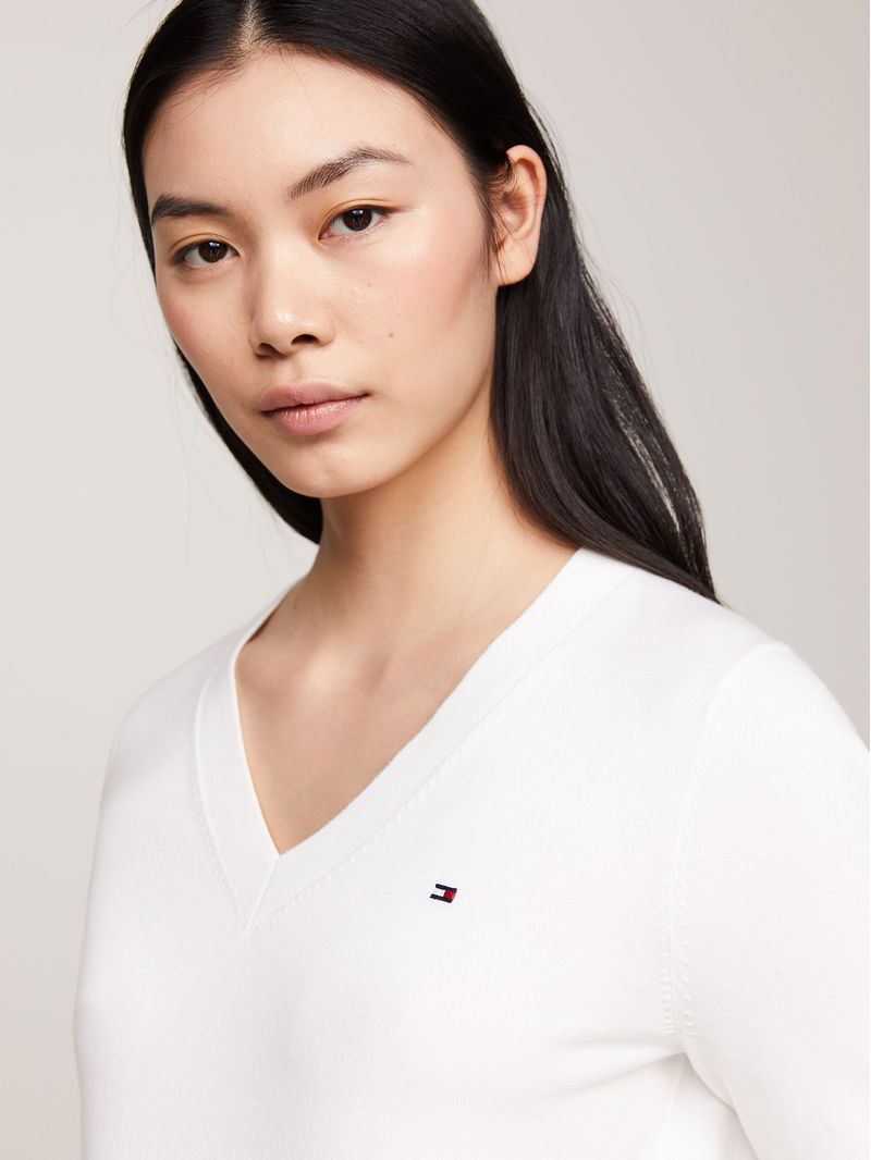 Sweater-De-Cuello-V-Con-Logo