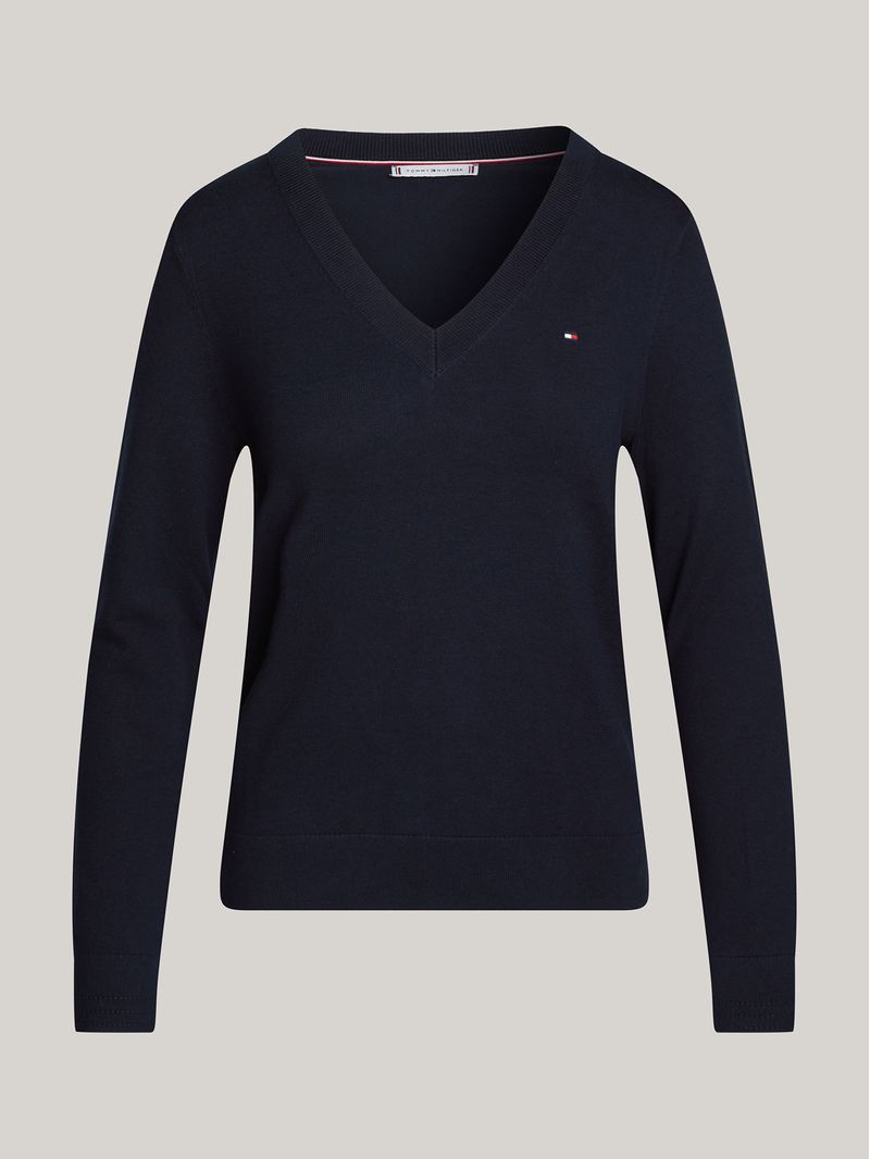 Sweater-De-Cuello-V-Con-Logo