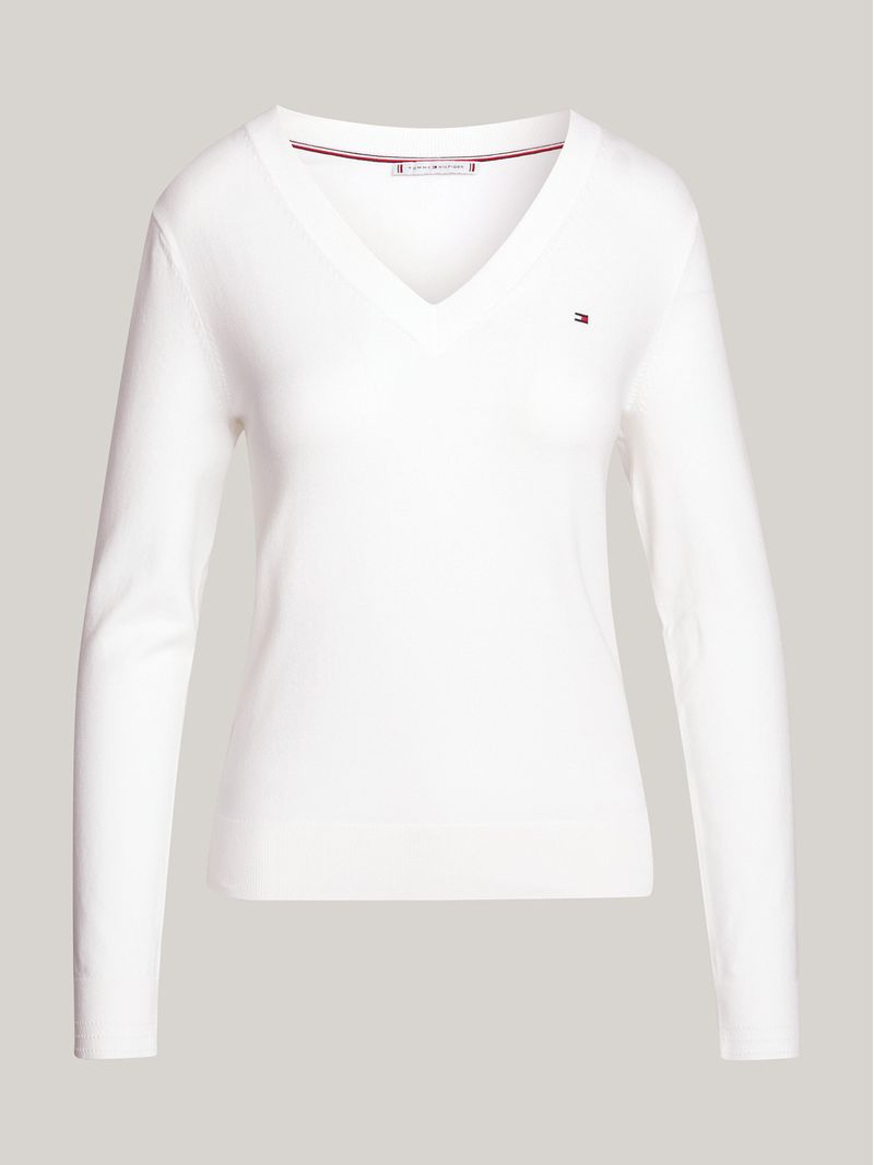 Sweater-De-Cuello-V-Con-Logo