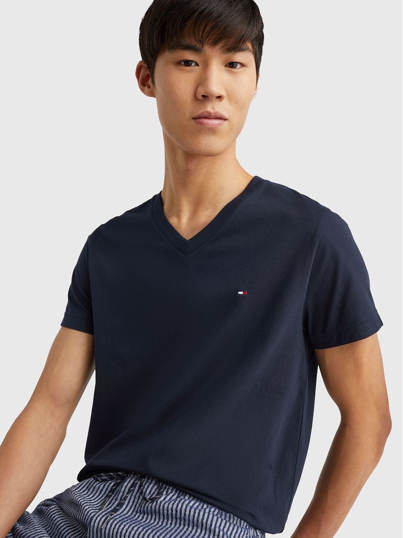 Polera-Essential-Cotton-V-Neck