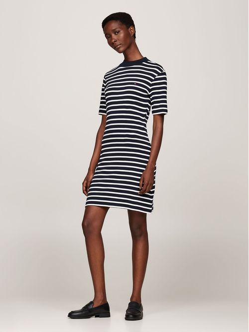 Vestido Con Diseño De Rayas