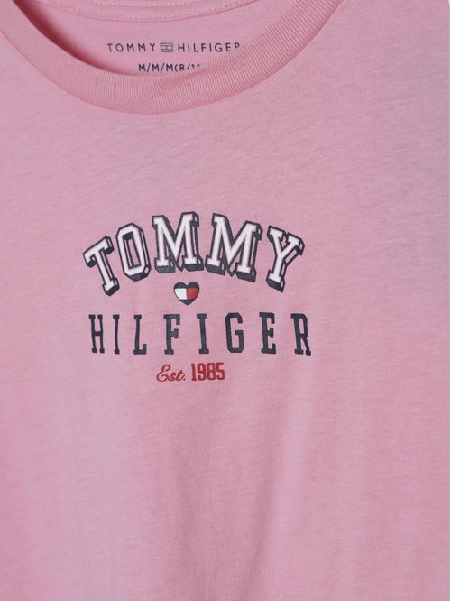 Polera De Niña Heart Flag  Con Logo