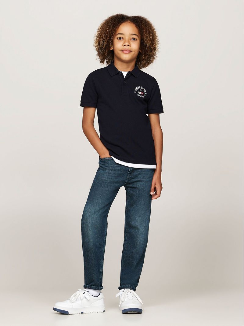 Polo-De-Niño-Logo-Flag-Regular-Fit