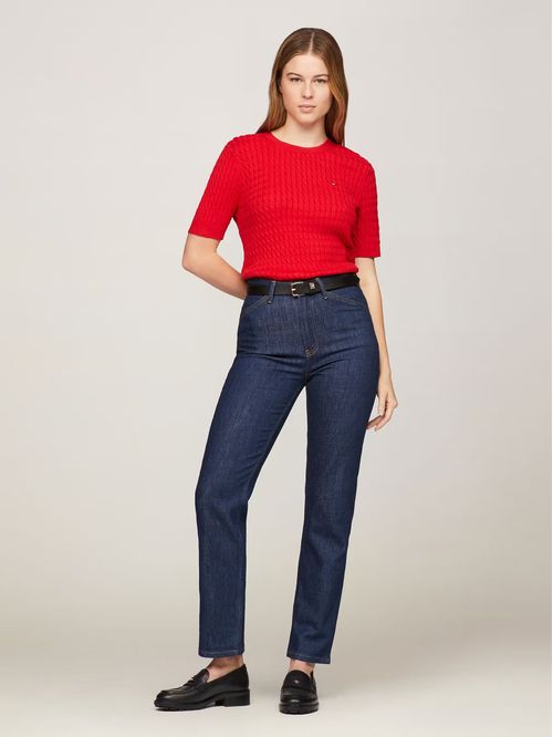 Sweater Tejido Cable Slim Fit