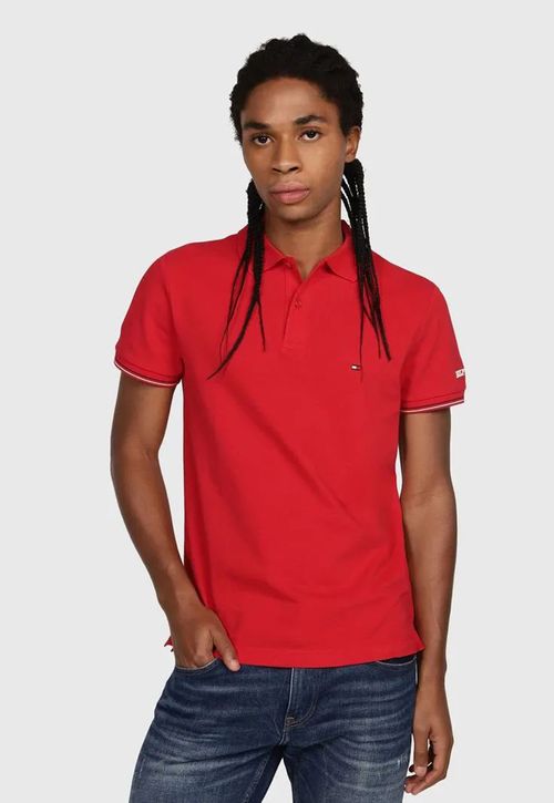 Polo De Corte Slim Con Tapeta A Contraste