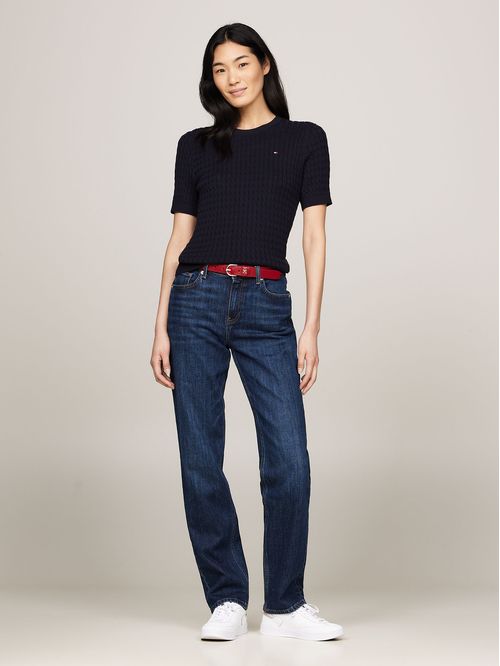 Sweater Tejido Cable Slim Fit