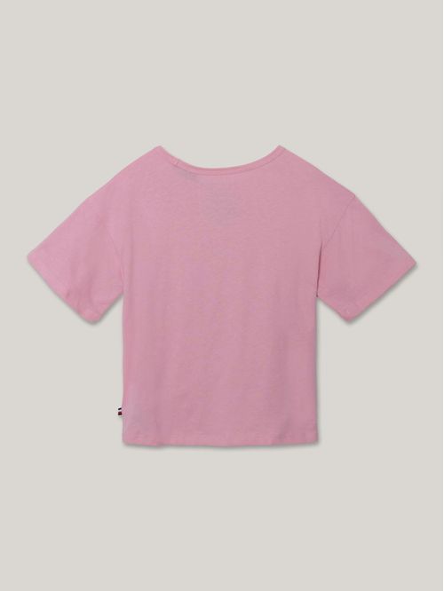 Polera De Niña Script Con Logo