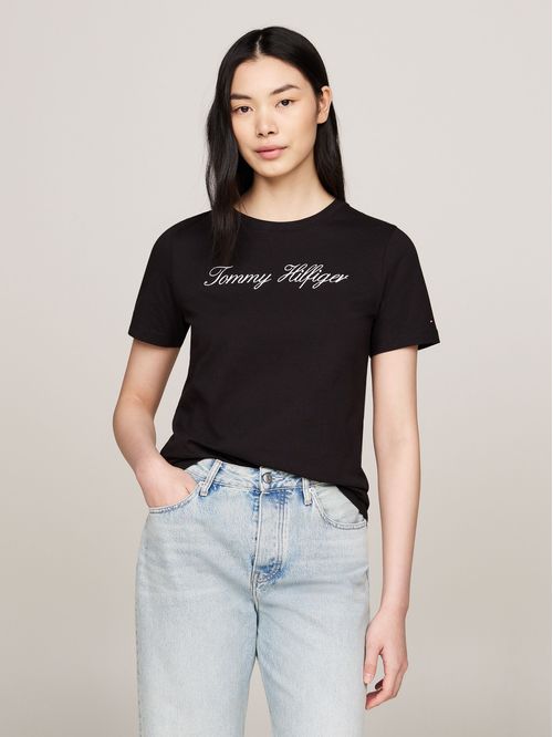 Polera Con Logo Script Regular Fit