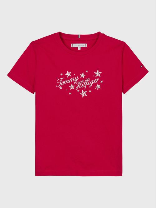 Polera De Niña Con Logo Script