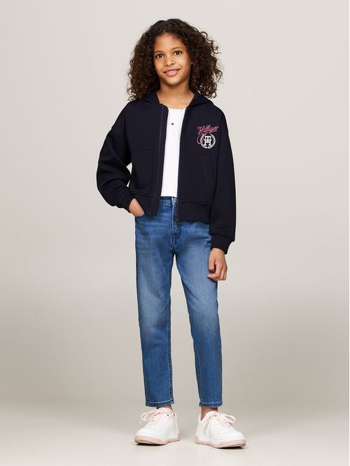 Jeans Fit Cónico Con Lavado Ligero
