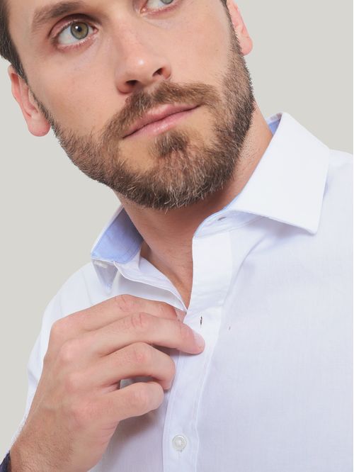 Camisa De Vestir Essential Con Logo