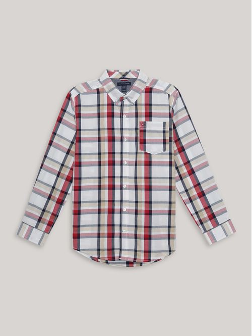 Camisa De Niño Con Estampado De Cuadros