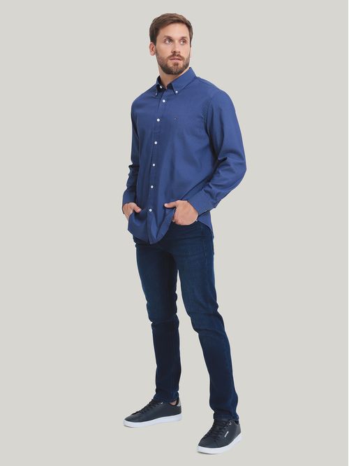 Camisa De Vestir Con Logo