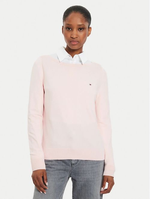 Sweater Con Cuello Estilo Barco
