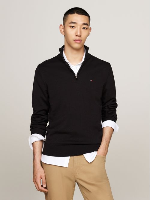 Sweater Essential Cotton Con Medio Cierre