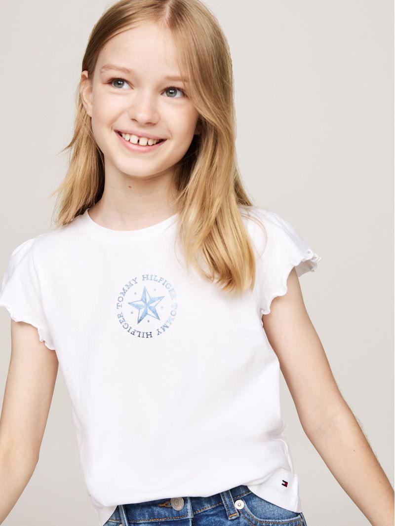 Polera-De-Niña-Con-Logo-Metalico