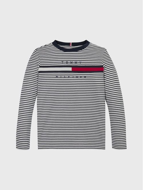 Polera De Niño Flag Rib Insert