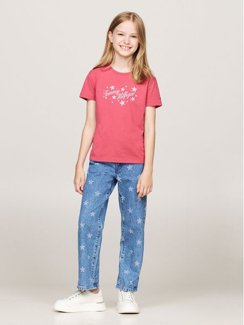 Polera De Niña Con Logo Script