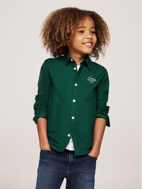 Camisa oxford corte regular