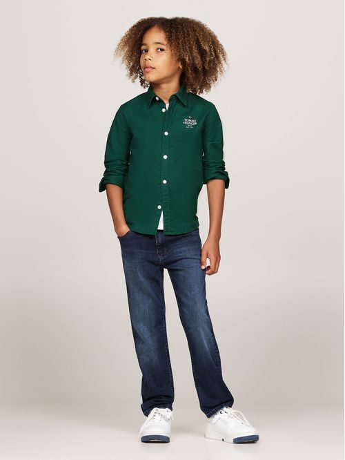 Camisa oxford corte regular