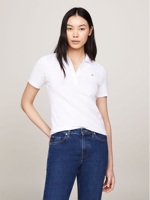 Polo Slim Fit Con Tejido Pique