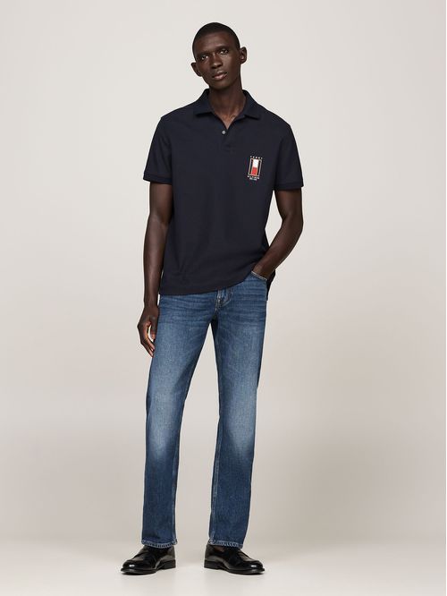 Polo De Corte Regular Con Logo Vertical