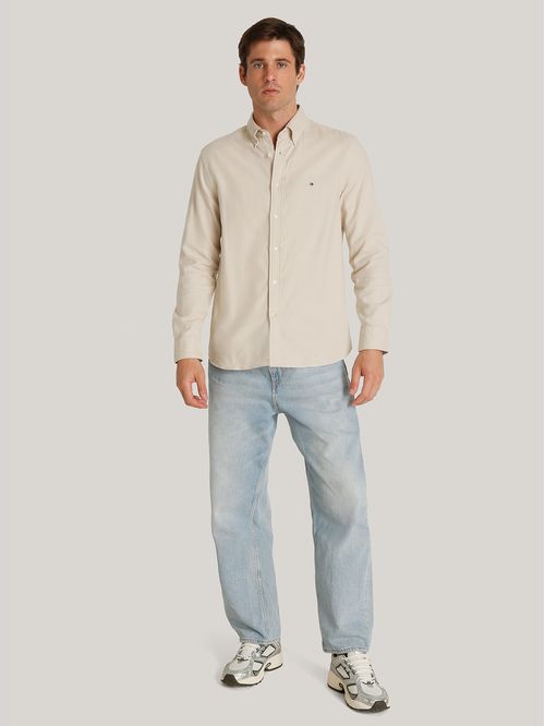 Camisa Herringbone Solid Regular Fit