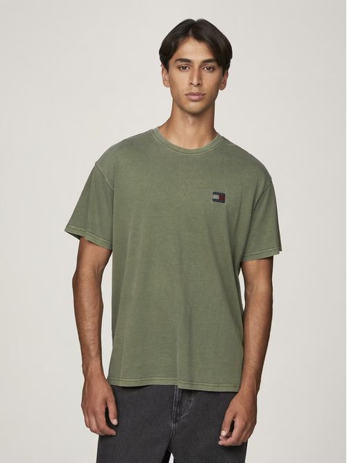 Polera Relaxed Fit Con Parche Tejido