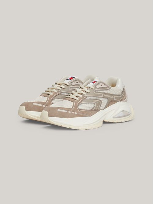 Zapatillas De Cuero Trendy Retro Runner