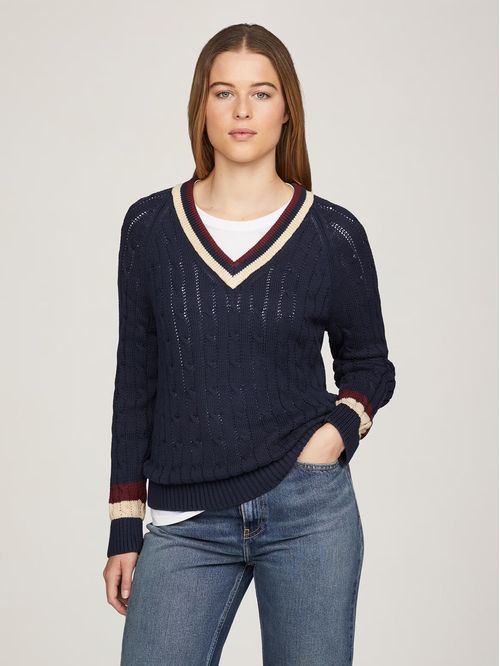 Sweater Varsity V-Neck