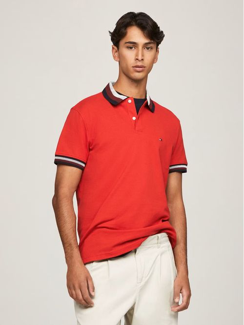 Polo Two Tone Con Logo Regular Fit