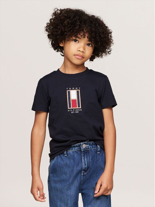 Polera Con Logo De Bandera Bordado