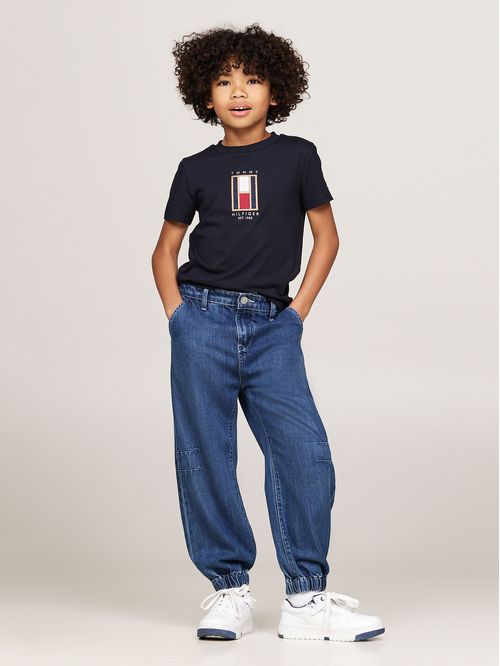 Polera Con Logo De Bandera Bordado