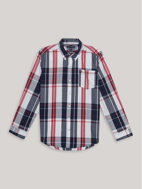 Camisa De Niño Con Estampado De Cuadros