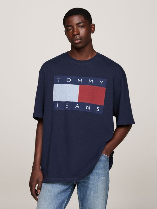 Polera Melange Flag Relaxed Fit