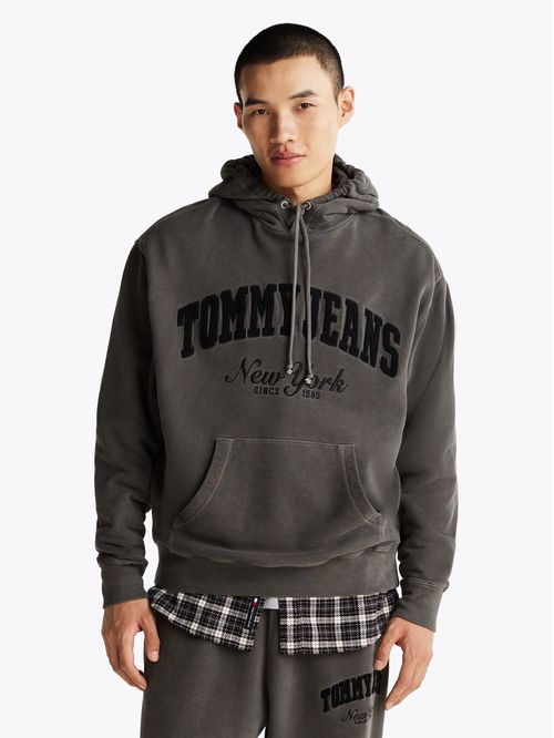 Polerón Hoodie Con Efecto Lavado