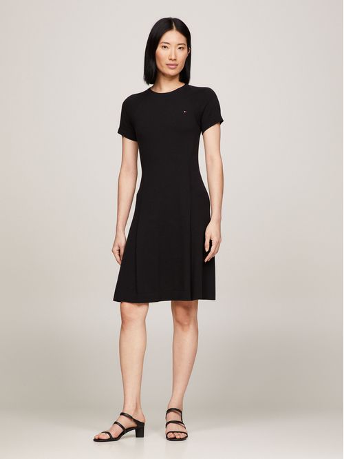 Vestido Corte Evasé Con Logo