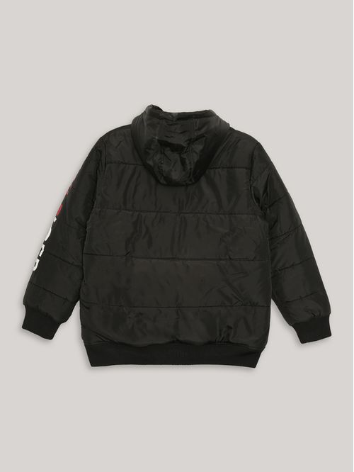 Parka De Niño Con Gorro Acolchada Con Logo