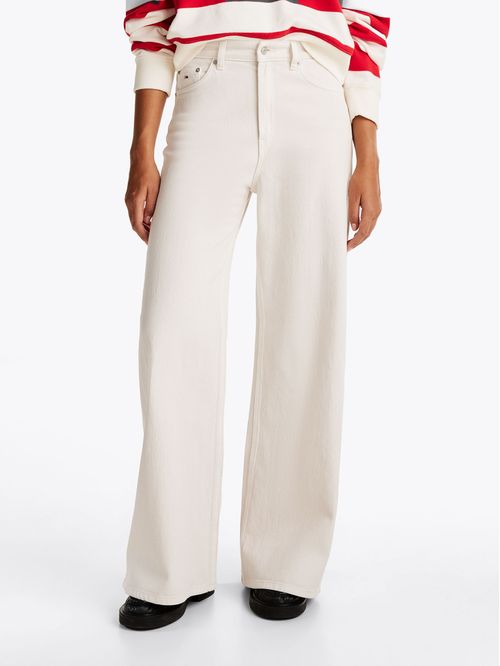 Jeans Solid Wide Leg