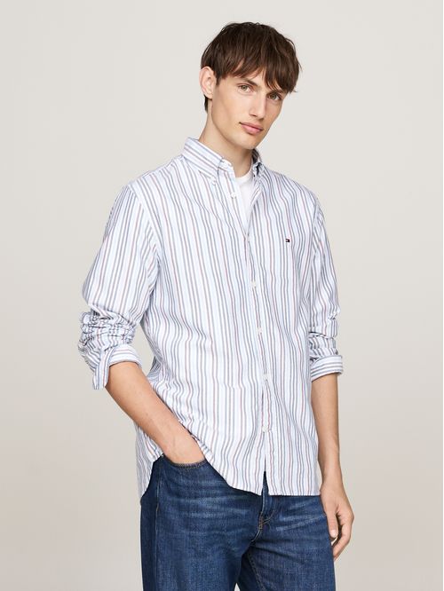 Camisa Multi Stripe Oxford Regular Fit